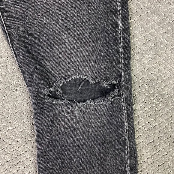 Levi's Premium 501 S Jeans Women's 26 x 28 Fit 28x28 Black Skinny Button Fly - Picture 3 of 16
